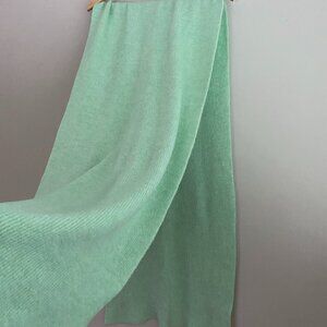 Soft Blanket Scarf in Aqua Green